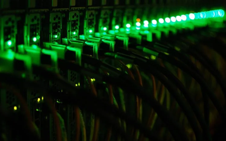 Server racks in our data center